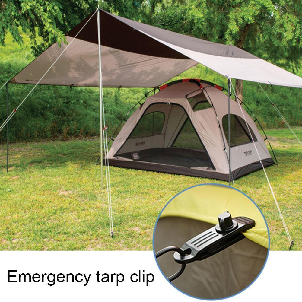 8pcs Caravan Clips For Tent Boat Trailer Cover Windproof Clamp Tarp Snap Groundsheet Tent Clip For Awning Camping Accessoriy