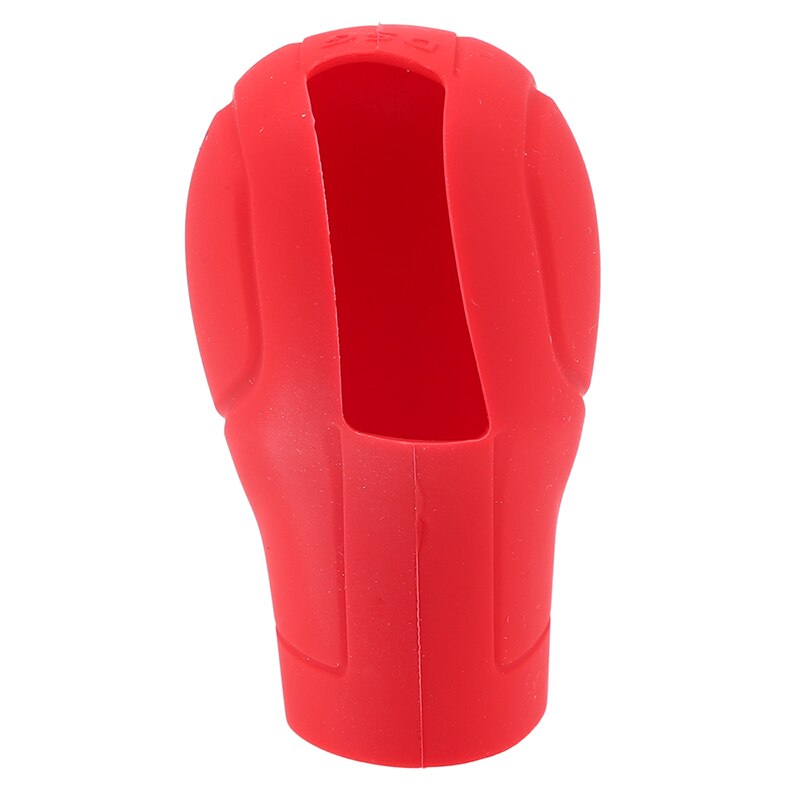 Car Silicone Automatic Gear Shift Knob Cover Antislip Shifter Knob Univeral Fit Shifter Handle Non-combustible Material: red