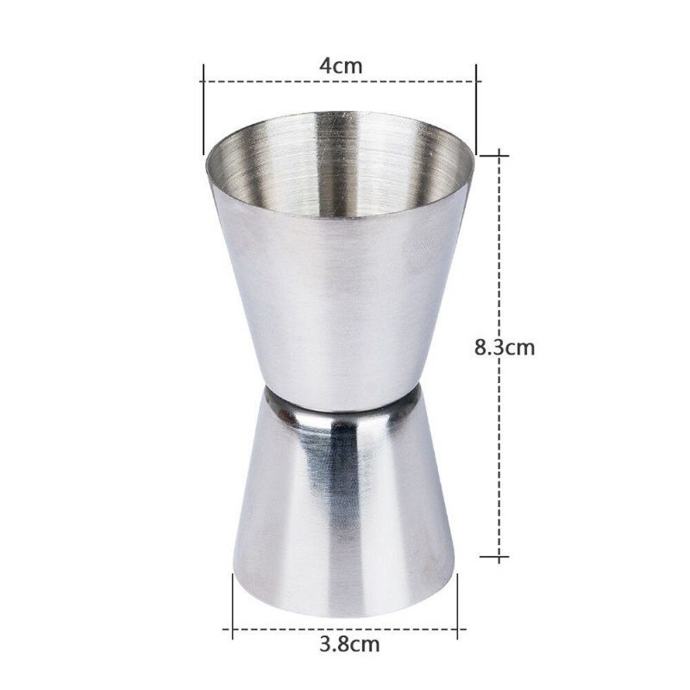 Jigger Single Double Shot Short Drink Spirit Measure Cup Cocktail Bar Party Wine
