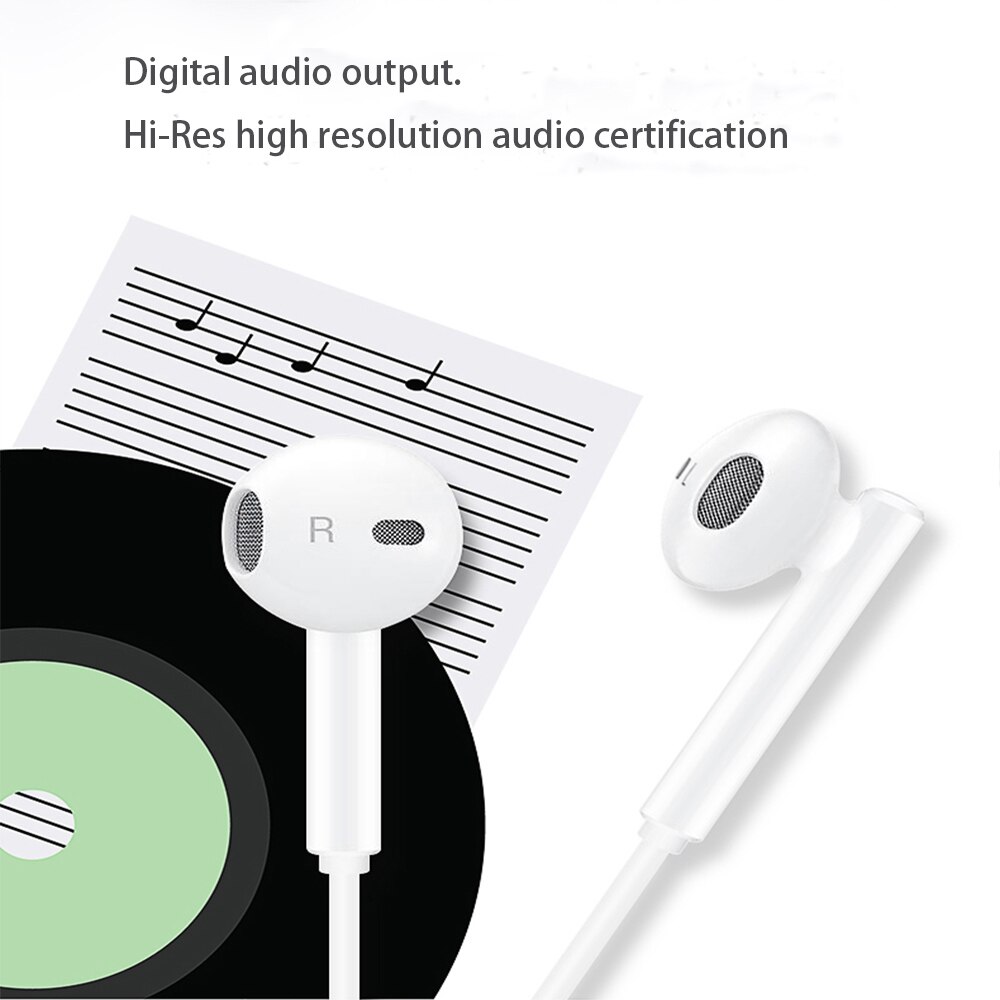 Originele Huawei CM33 Oortelefoon Usb Type-C In Ear Hearphone Headset Mic Volume Huawei Mate 10 20 Pro 20 X Rs P 10 20 30 Note 10 4.