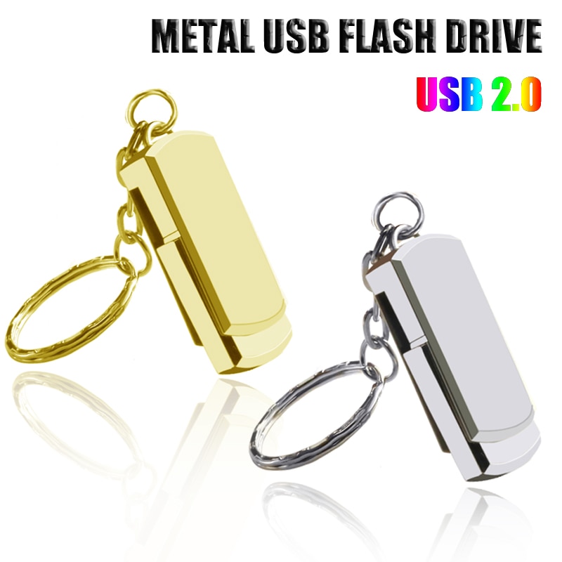 USB Flash Drive 128GB llavero Pen drive 32GB 64GB 16GB 8GB llavero de metal de memoria USB 2,0 Stick