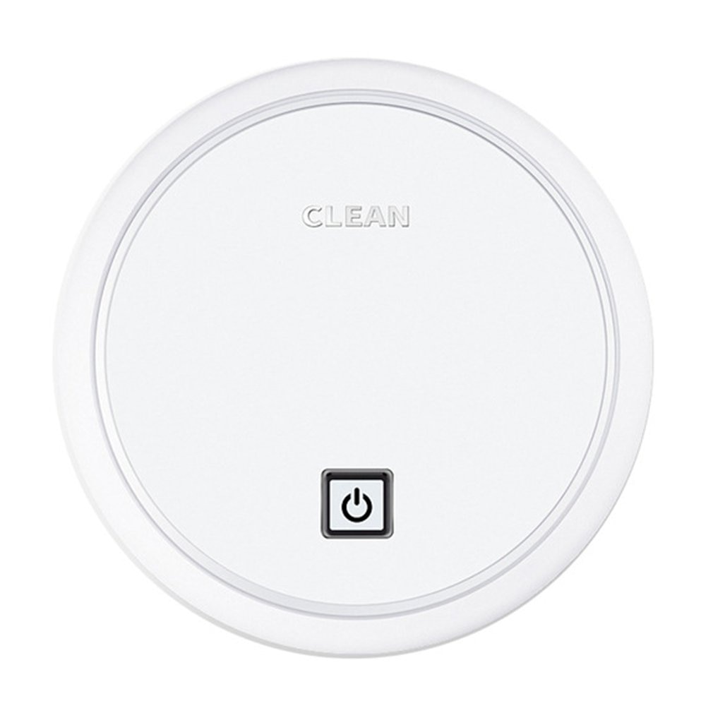 Intelligent USB Charging Robot Vacuum Cleaner Automatic Mini Household Robot Vaccum Carpet Robots Cleaner Dust: White
