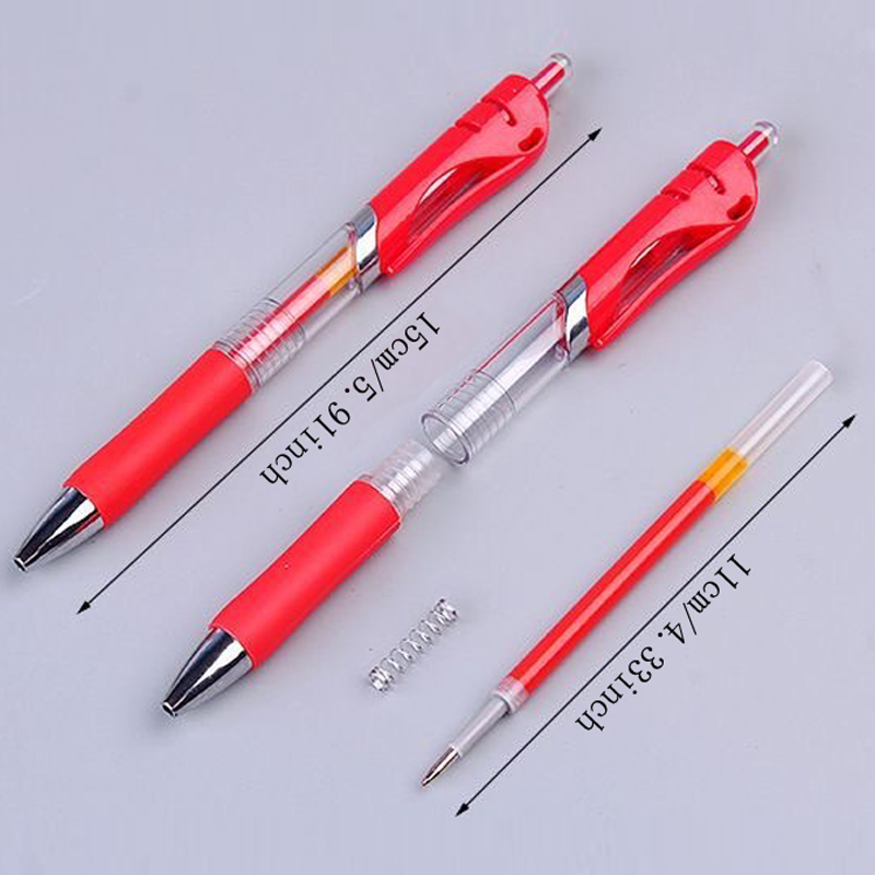 Balpen met persactie: geschikt voor studentenschrijven en zakelijke handtekeningen, met opties van zwarte, rode en blauwe inkt.