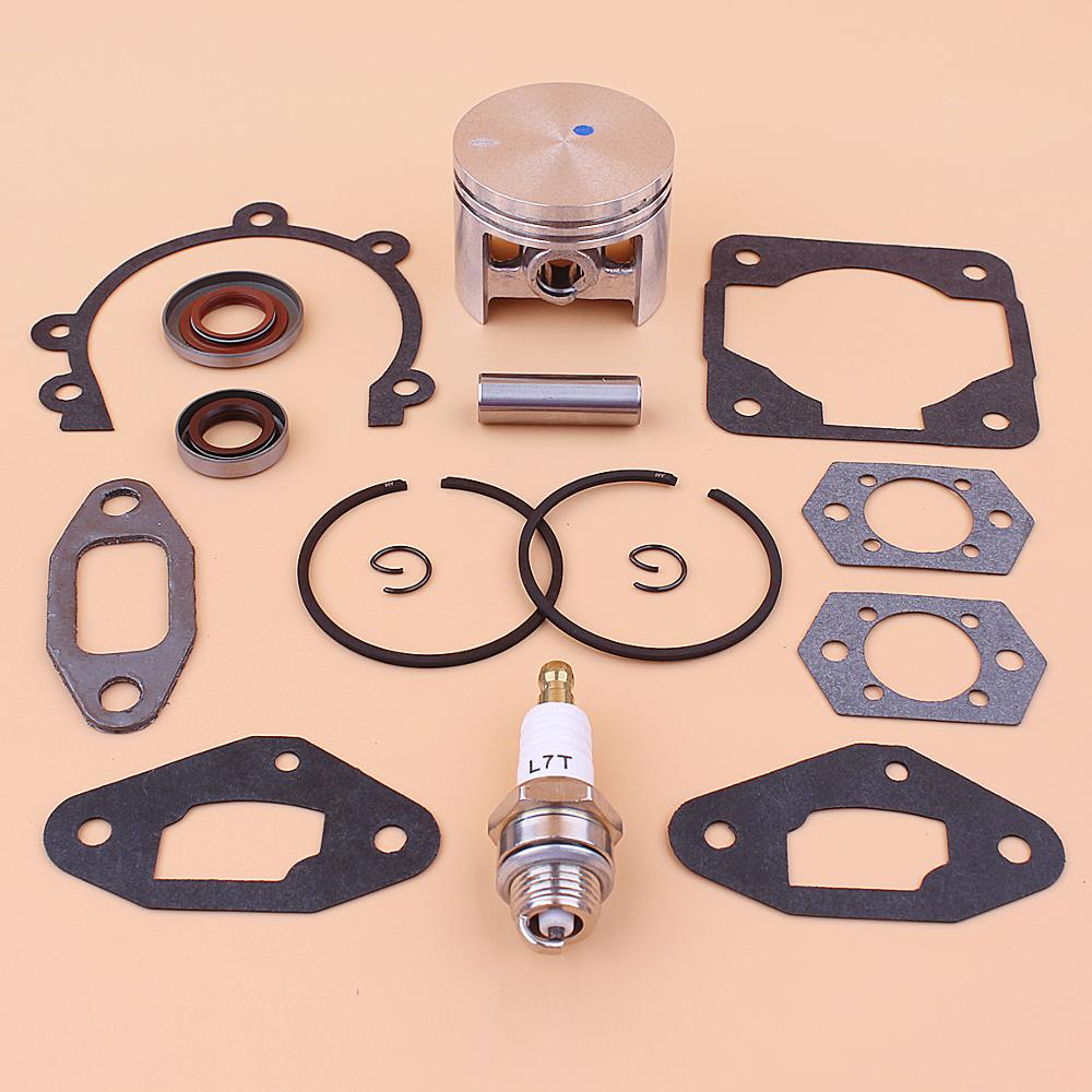 46mm Piston Kit For Stihl SR420 SR400 BR320 BR380 BR400 BR420 Leaf Blower Full Gasket Oil Seal Spark Plug Set