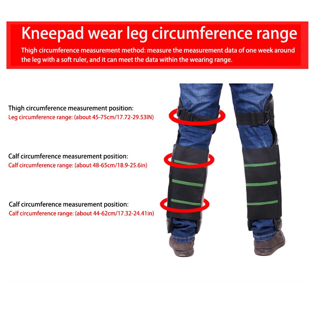 Genouillère de protection de Moto en cuir PU avec bande réfléchissante demi-Chaps épais Ski genouillère imperméable jambières Moto
