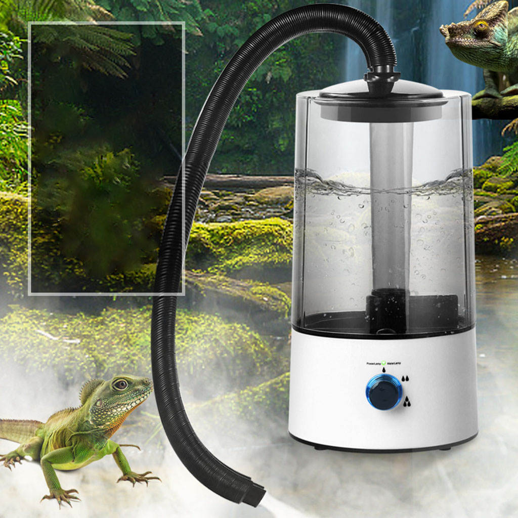 Terrarium Mist Reptile Humidifier Pet Box Humidifying Atomizer Water Tank Fog Machine Sprayer for Snake Turtle Lizard Tortoise