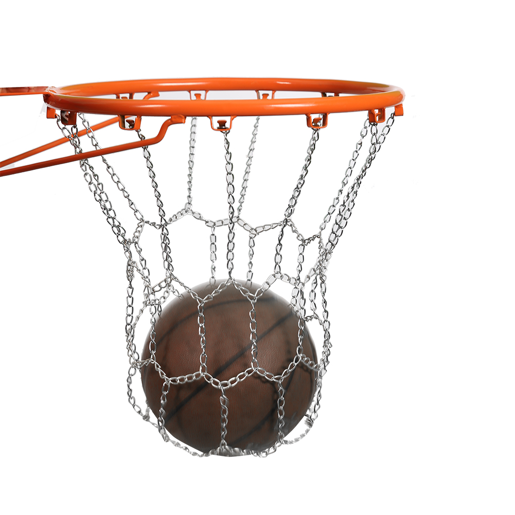 Basketball ring ring metal netto mål kant bold kæde sport udendørs bagplade mesh for nem sikkerhed træning tilbehør