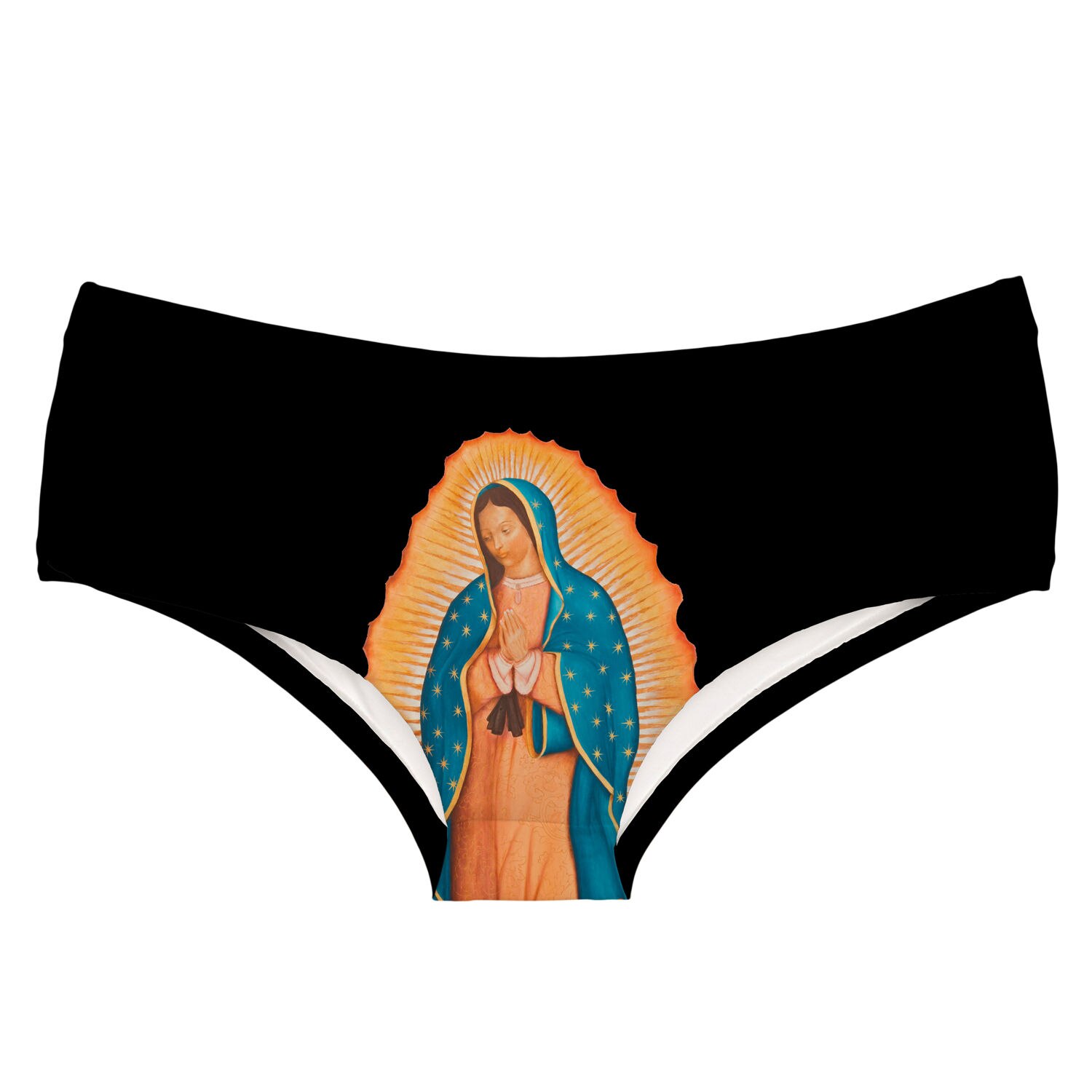 Mary sort pige trusser polyester print medium talje trusser til damer alpaca dyr frugt kvinder sorte ord undertøj