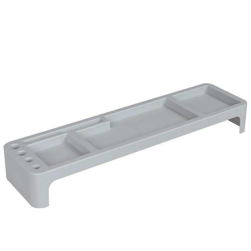 Plastic Office Table Organizer Desk Keyboard Rack Stationery Storage Holder Computer Home Office Desktop Pvc Storage Shlelf: F