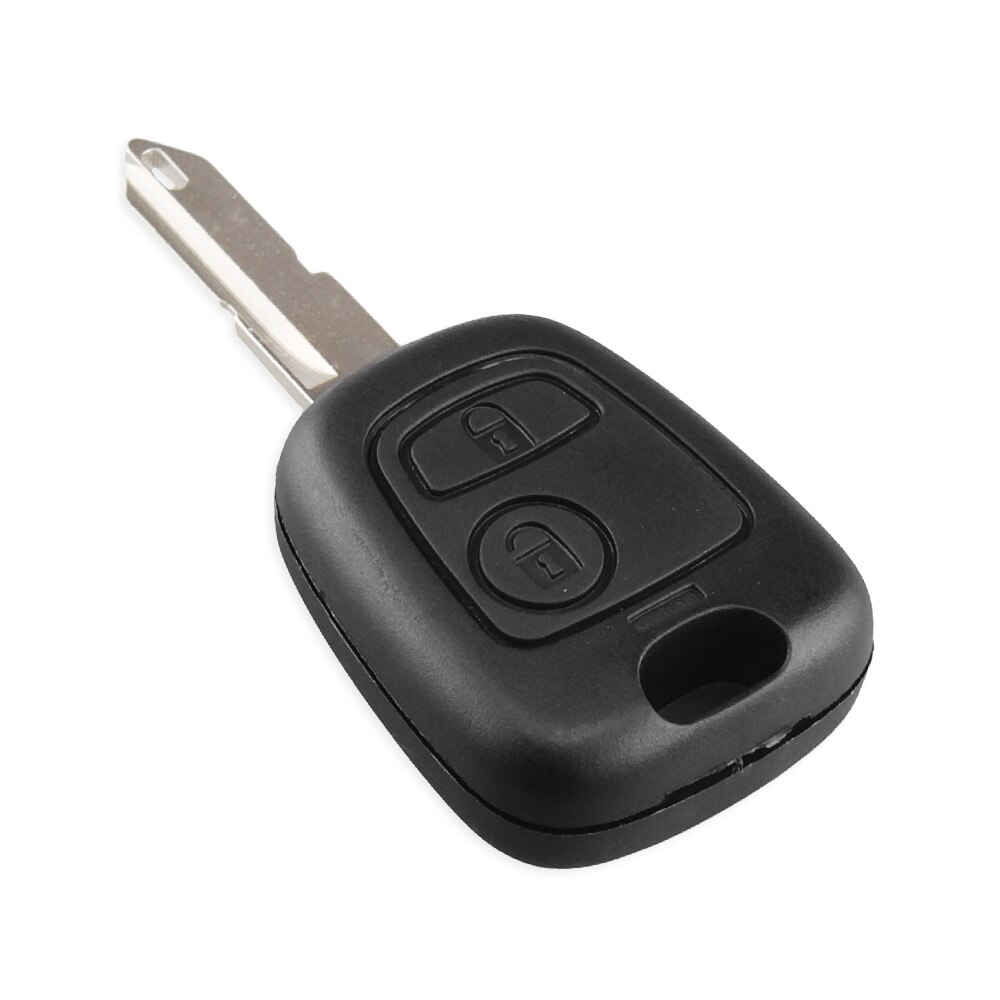 KEYYOU 2 przyciski wymiana zdalnego surowe kluczyki samochodowe powłoki obudowa pilota dla Peugeot 206 307 107 207 407 automatyczny etui na klucze