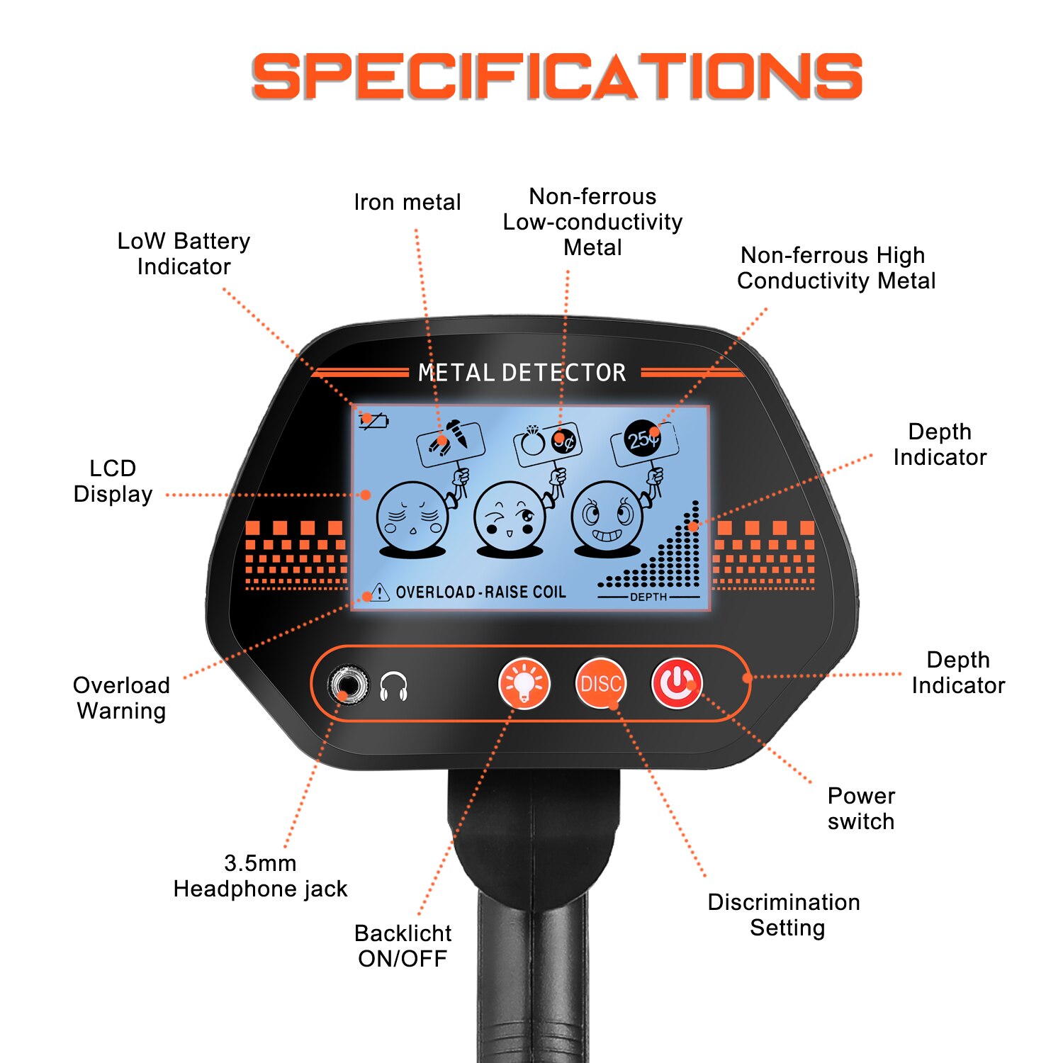 MD830 Portable Installation facile détecteur de métaux souterrain haute sensibilité bijoux trésor or métal détection outil trouveur