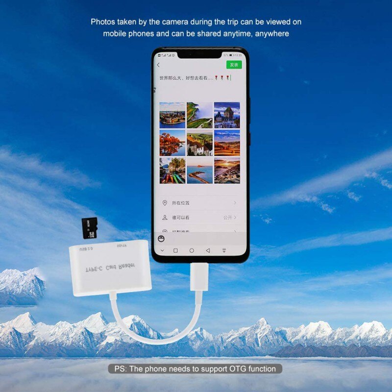 Lightning Interfaces Smart Card Reader Multi-function Three-in-one USB 2.0 SD TF For Mac Windows Linux Chrome PC Laptop ！