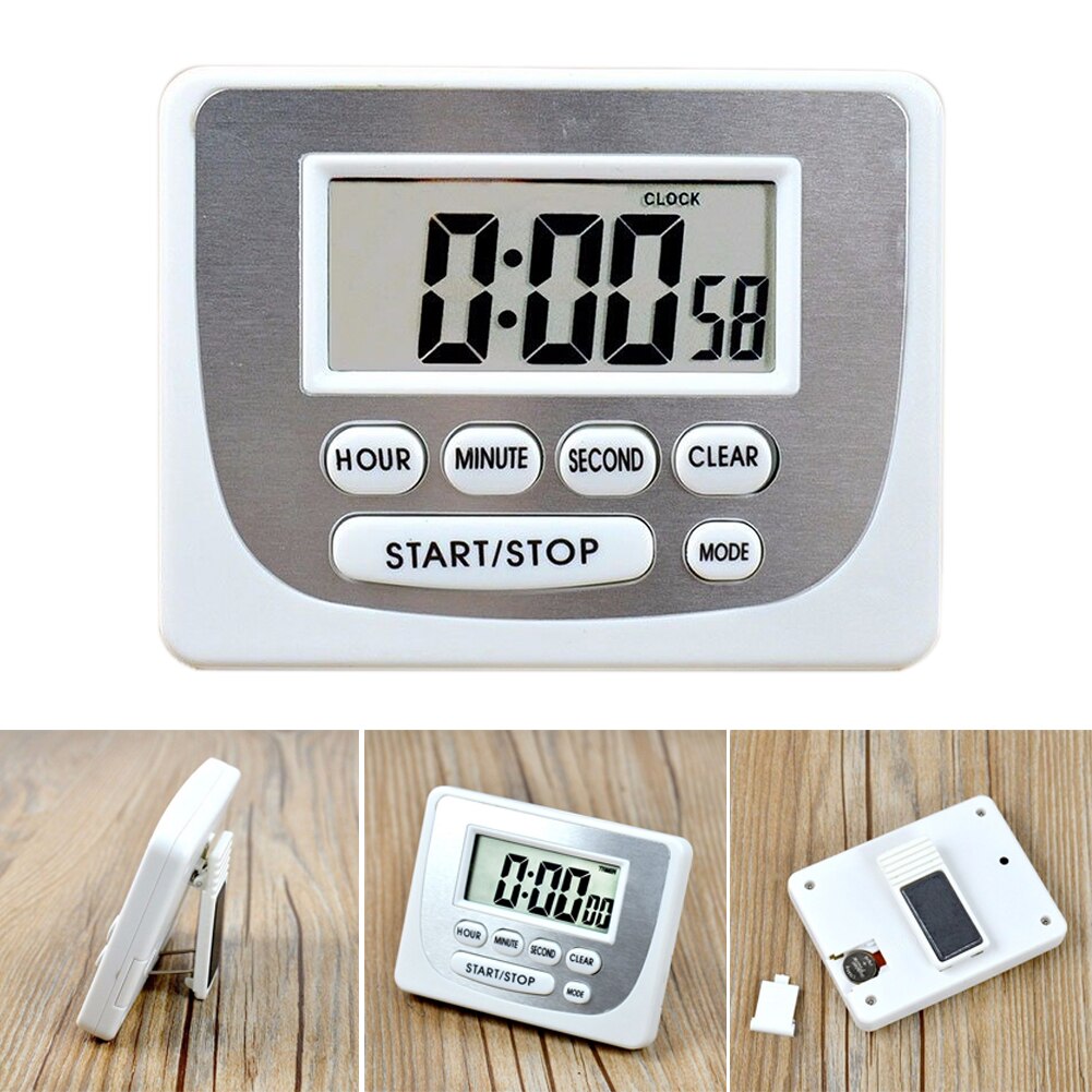 Digital Plastic Household Countdown Magnetic Electronic Kitchen LCD Display Desktop Home Cooking Timer
