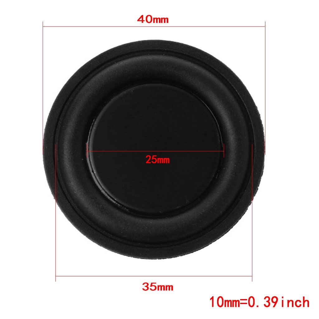 passiv Kühler Subwoofer Lautsprecher Vibration Membran Bass Gummi Tieftöner 40mm/30mm/45mm/50mm/62mm/52mm/70mm/66mm: 40mm