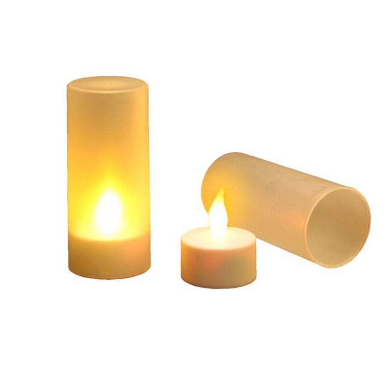 Candela ricaricabile senza fiamma ricaricabile a LED con luce di ricarica USB con USB, candele a batteria ricaricabile senza fiamma