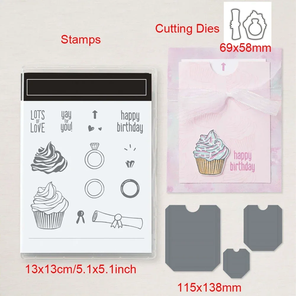 Smuk blomsterkrans med tekst, stempel og skæremaljer med mit hjerte, tedderbjørn, stempelsæt til gør-det-selv scrapbooking, kort, kreative ma: Burgunder