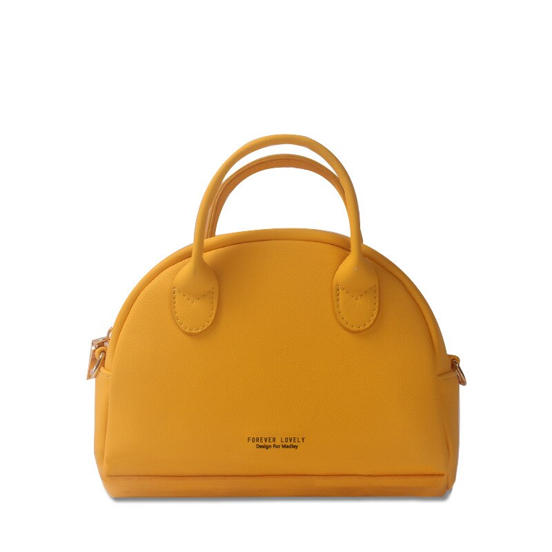 Shell Tas Vrouwen Mode Schoudertas Vrouwen Pu Lederen Messenger Crossbody Vrouwelijke Handtas Dames Kleine Tote Sac: YELLOW