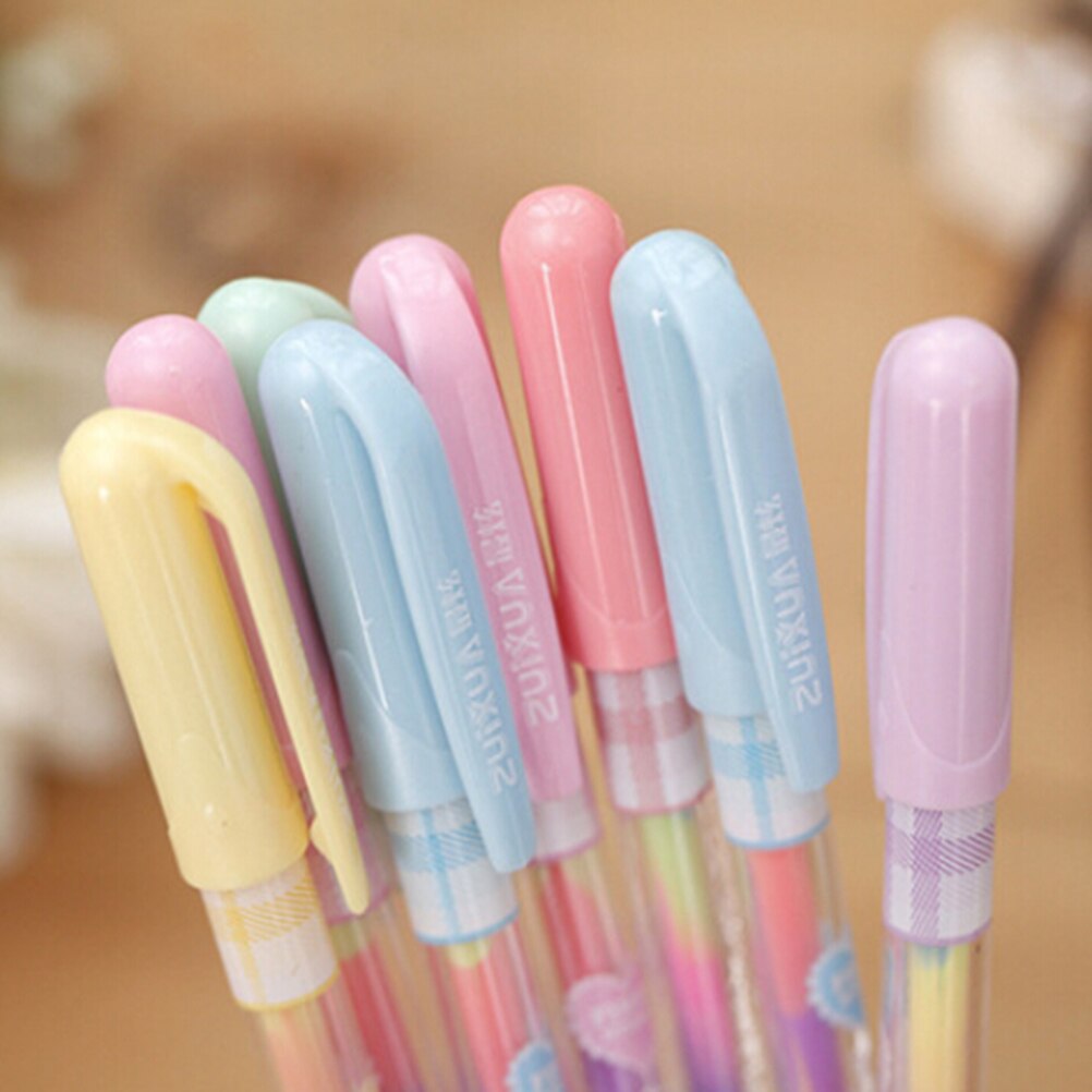 Rotuladores fluorescentes de pintura lapiceros marcadores para escritura, subrayadores, cambio de papel, de pintura de 6 colores, 0,8mm