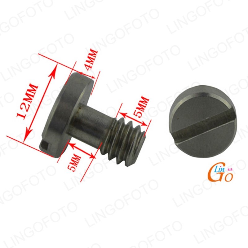 1/4 "parafuso da câmera de aço inoxidável para tripé bola cabeça placa liberação rápida h66 ll1505