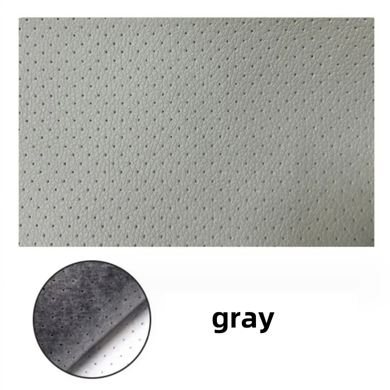 Zelfklevende lederen reparatiepatches voor bank Autostoel Fix Verdikt 1 mm Ademend leer Krasbestendig Slijtvast: 60x75 cm / Donkergrijs