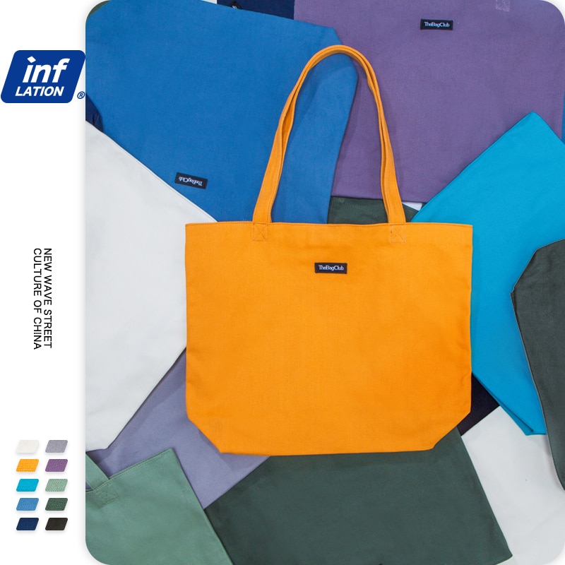 INFLAZIONE Unisex Borsa di 2020 di Estate Eco-Friendly Shopping Bag Semplice Tote Bag Donna di Alta Capacità Sacchetto di Tote di Viaggi Uomini 361AI2020