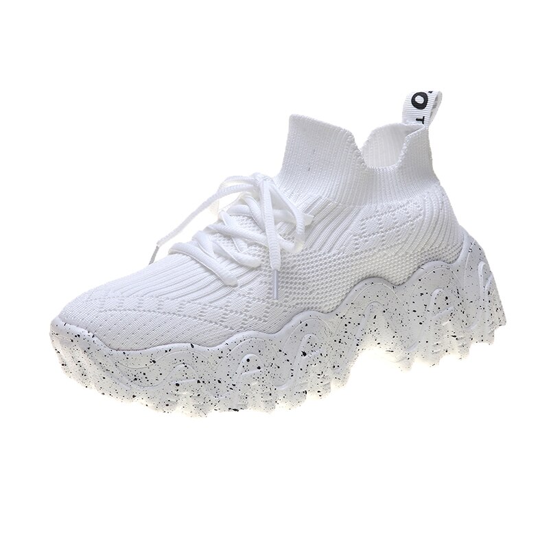 Newdiscvry åndbare kvinders platform sneakers kvinder chunky sko dame sneakers afslappet kvindefodtøj