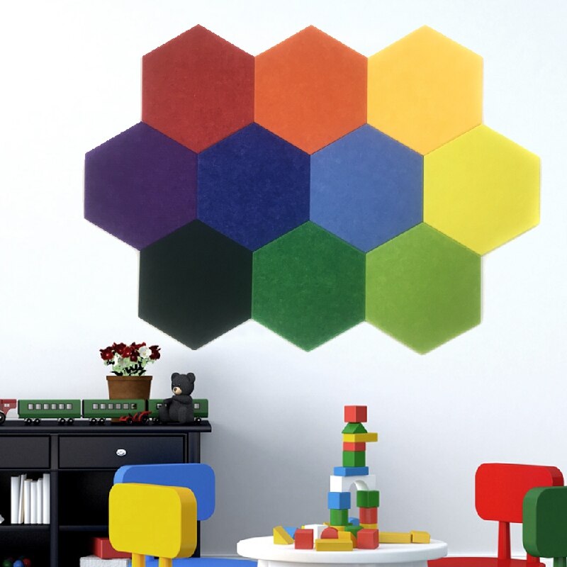 10 stk filt hexagon bokstav oppslagstavle fotodisplay gjør-det-selv-kunst hjemmekontorplanlegger planleggingstavle veggdekorasjon memoholder