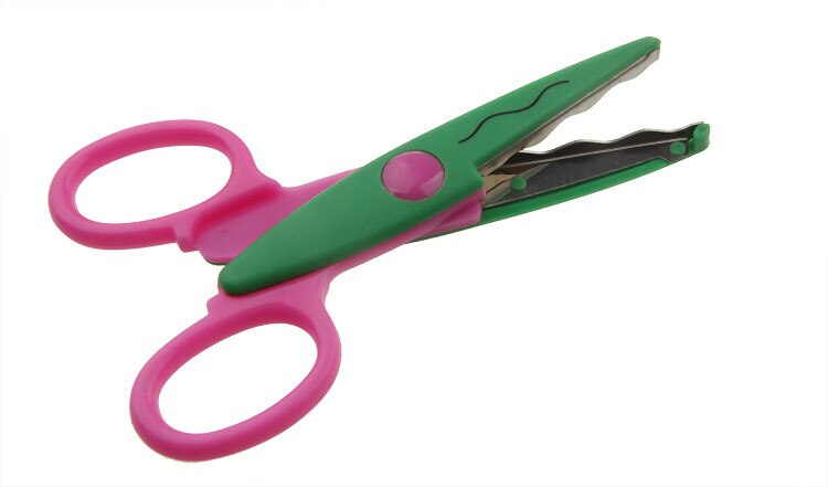 6 wzorów Laciness nożyczki DIY Scrapbooking zdjęcie nożyczki papier koronki pamiętnik dekoracji plastikowe ręcznie dzieci bezpieczne nożyczki: 05