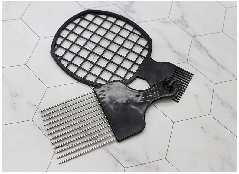 2 In 1 Dirty Braid Comb Afro Twist Hair Comb African Men's Hairdressing Afro Comb Twist Wave Curly Brush Comb: a set