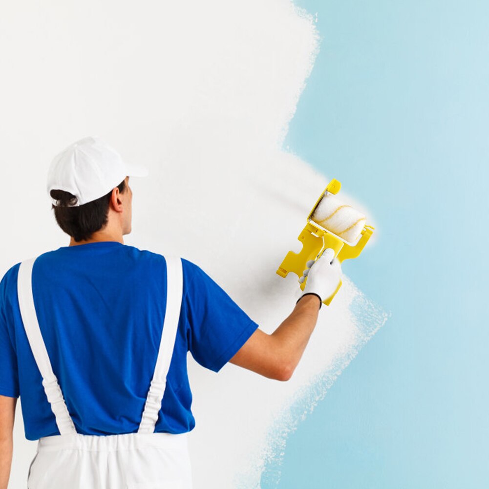 Clean-Cut Verf Edger Roller Borstel Muur Plafond Deur Schilderen Roller Borstel Multifunctionele Verf Edger Muur Verf Roller Borstel