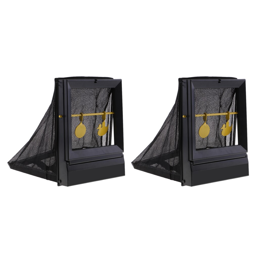 2x Practice Self Resetting Target Heavy Duty Pellet Trap Catcher