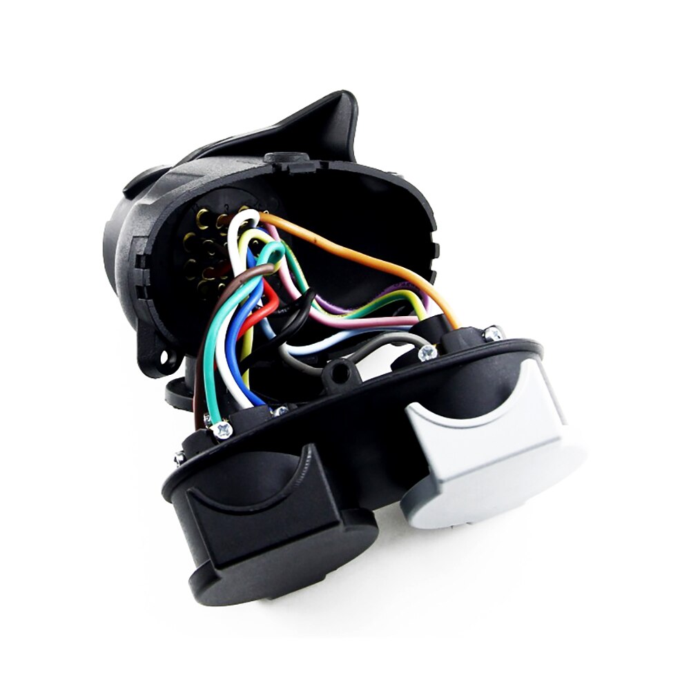 13 Pin To 7 Pin Double-head Connector RV Trailer Power Connector Plug Socket Connector