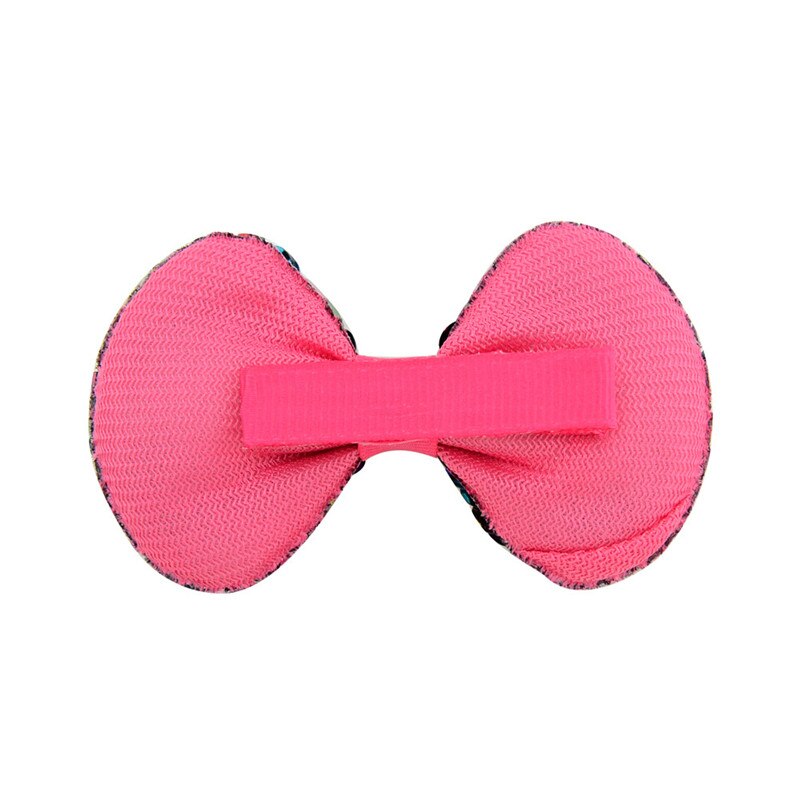 Undomed 3.14 "costura lantejoulas glitter arco clipes grampos de cabelo meninas grampos de cabelo do bebê pino de cabelo crianças clipes acessórios de cabelo