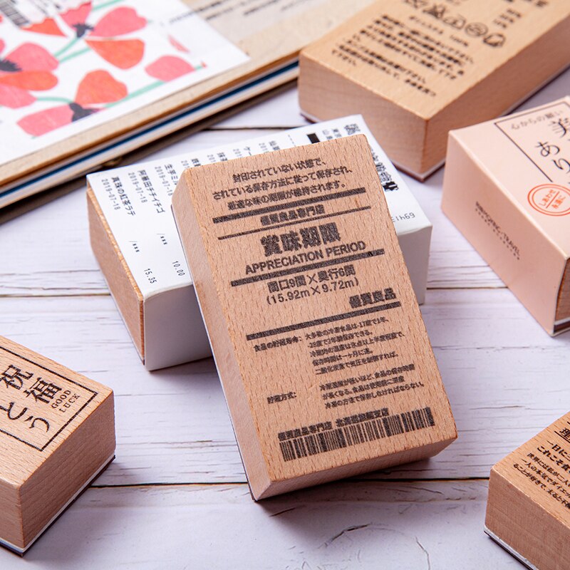 Sellos de goma madera para scrapbooking, sellos estándar para casa de impresión de Tokio, 10 unids/lote