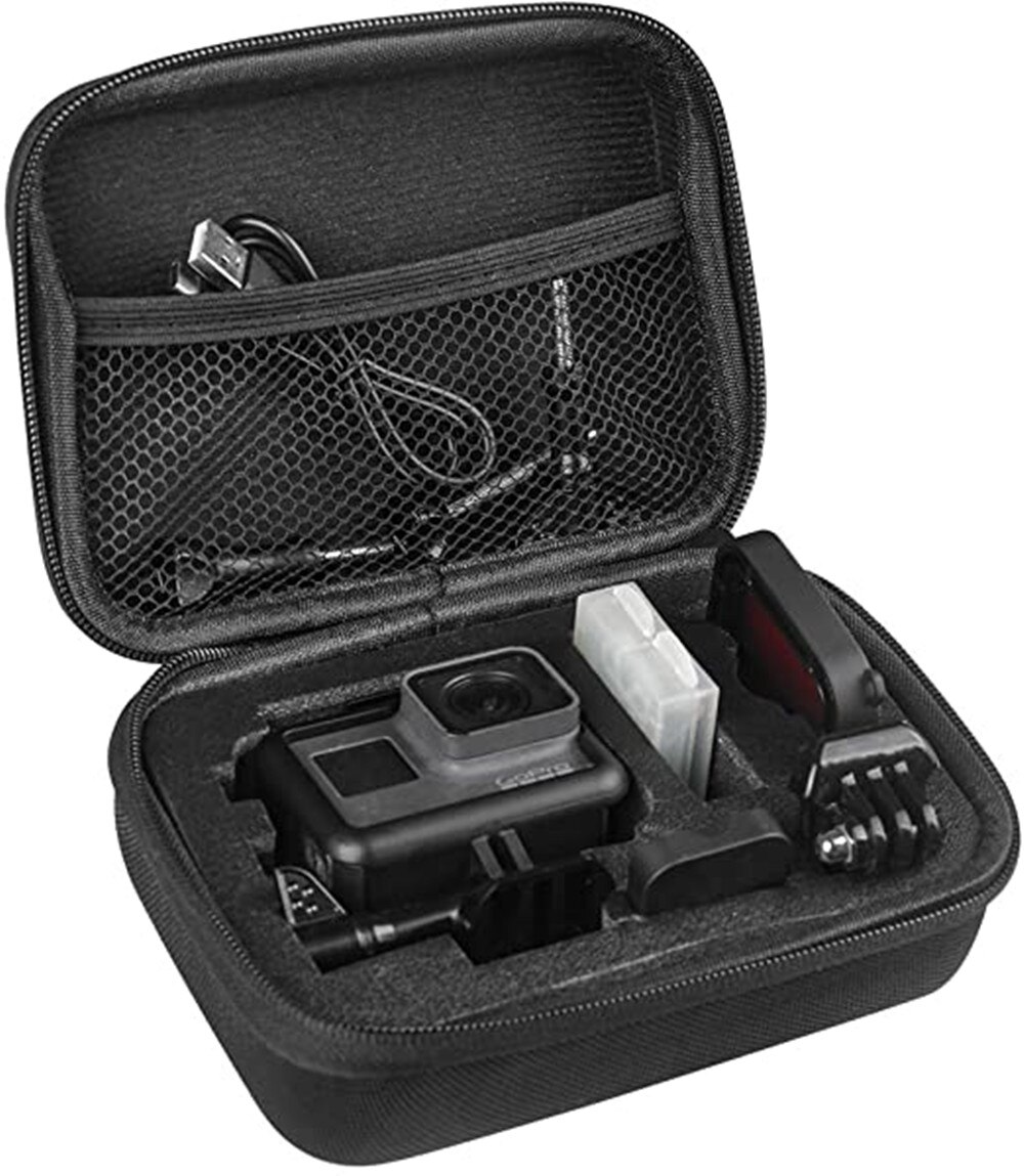 Draagbare Opslag Kleine Eva Action Camera Case Voor Gopro Hero 9 8 5 Zwart Xiaomi Yi 4K Sjcam Sj4000 eken H9r Box Gaan Pro Accessoire