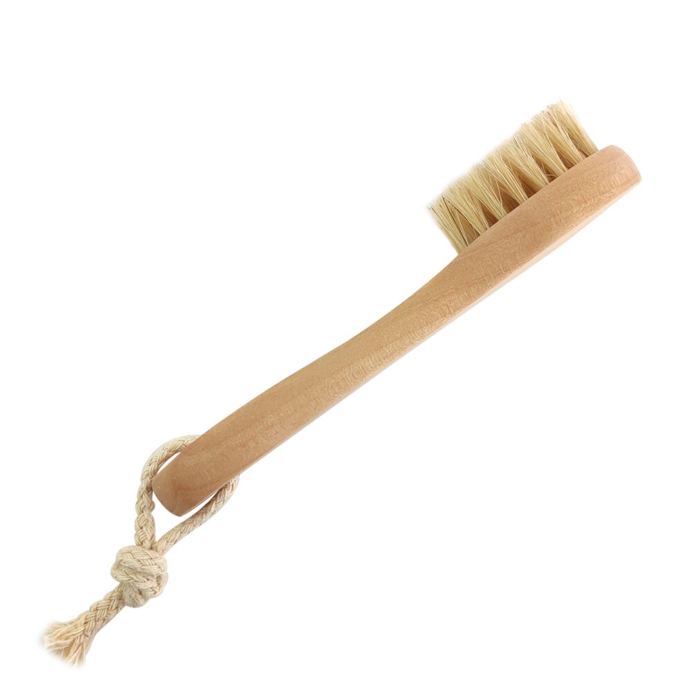 Cepillos exfoliantes de cerdas naturales para la cara, para cepillado y fregado en seco