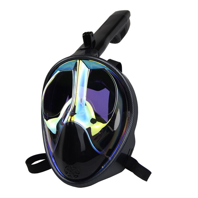 Diving Mask Scuba Underwater Anti Fog Wide View Swimming Snorkel Mask for Kid Adult Full Face Snorkeling Mask Diving Equipment: color 05 / L/XL