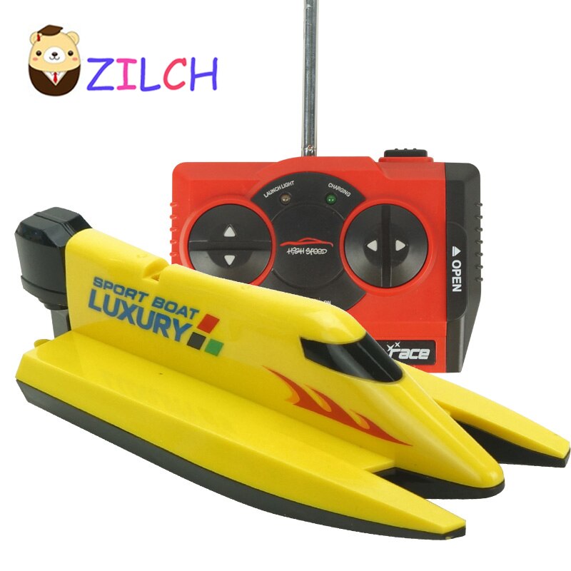 Zilch galop båd fjernbetjening speedbåd roer opladning simulation elektrisk roning sommer lege vand børn legetøj
