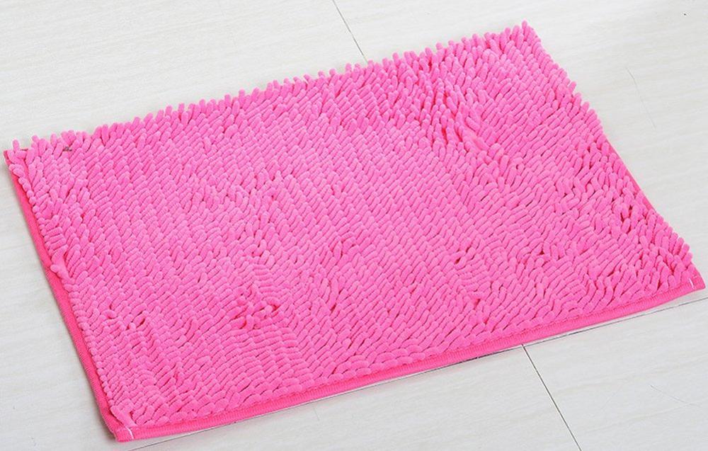 40*60CM Absorbent Bath Mats for Tub Non - Slip Grey Bath Mat for Bathroom Floor Bath Rug Machine Washable 50: RoseRed