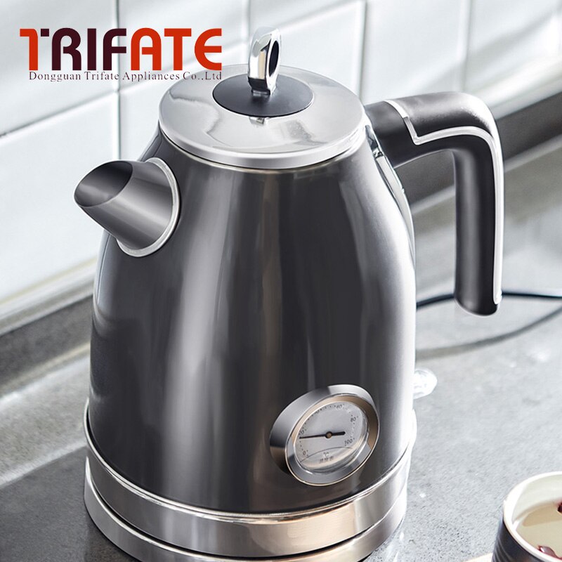 Electric kettle 1.7L Boiling Tea Pot Coffee Heater Temperature Control Meter Stainless Steel Quick Heating Water Boiler