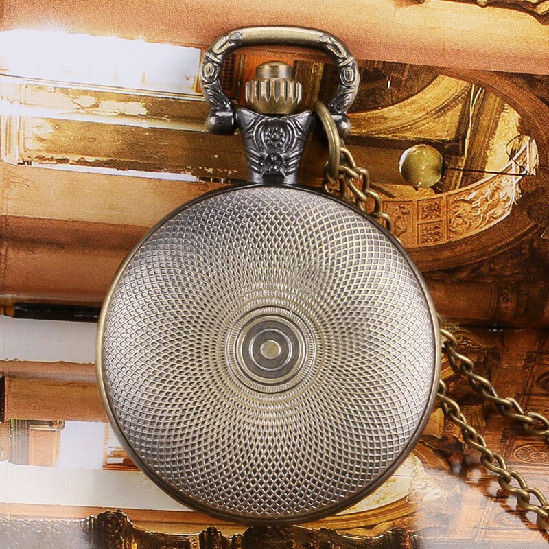 Top Steampunk Wheel Gear Hanger Zakhorloge Uur Klok Vintage Quartz Analoog Ronde Dial Mannen Vrouwen Ketting Ketting Horloges