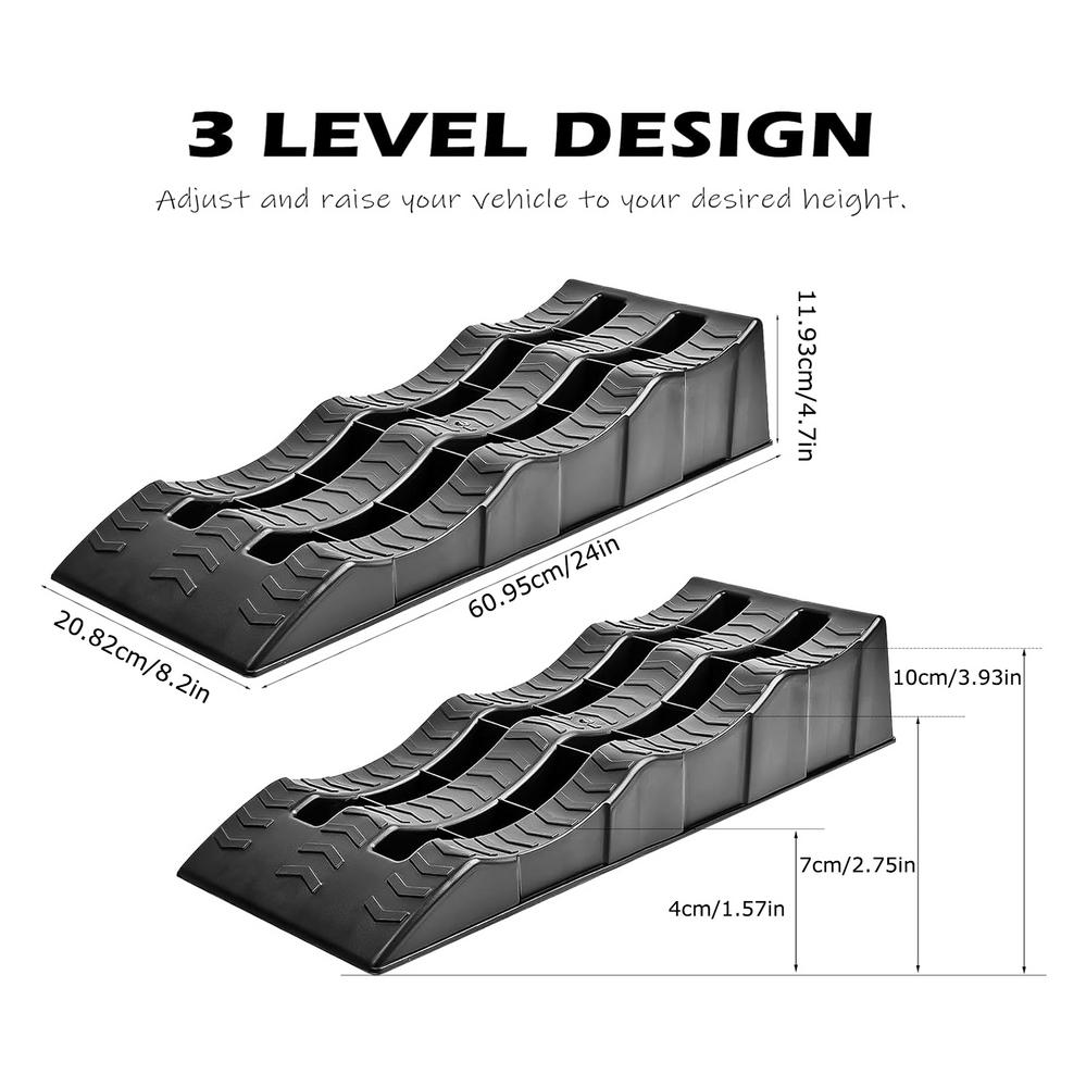2Pcs RV Leveling Ramps Anti-Skid Campers Tire Whee... – Vicedeal