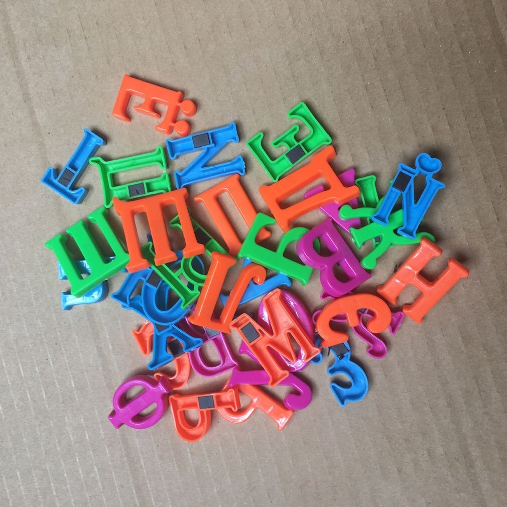 33 pieces 4cm Russian Alphabet Fridge Magnets Plastic toys Child Letter Education Toy Baby Learning Tools