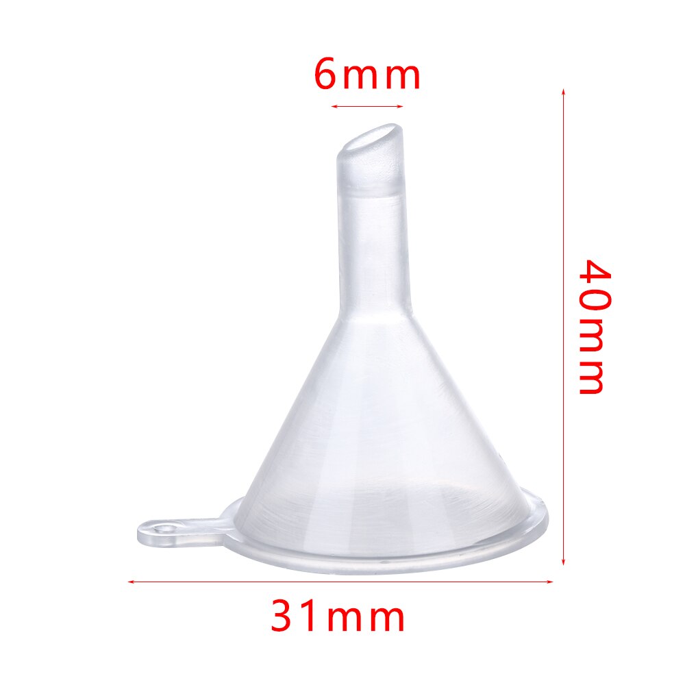 Mini gennemsigtig plasttragt tragtgadgets parfume emulsion emballage hjælpeværktøj køkken madlavning tilbehør