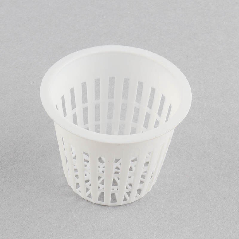 Net Pot 70mm 50pcs Hydroponic Aquaponics Soilless Culture Vertical Farm Basket Mesh Pot Greenhouse Organic Vegetable: White