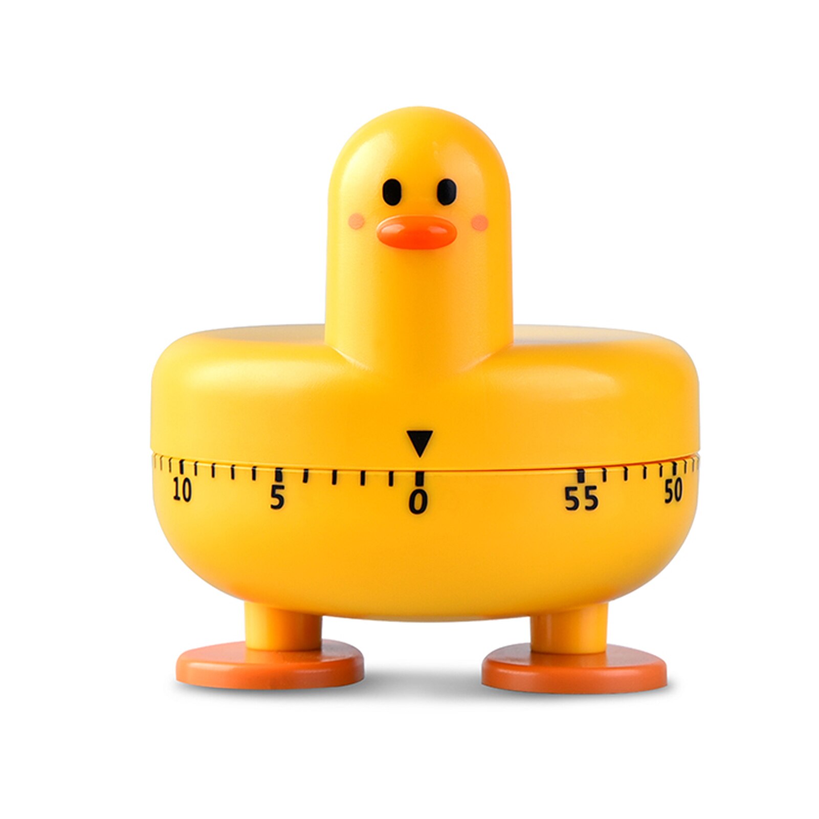 Kitchen Mechanical Timer Students Mini Lovely Duck Appearance Rotatable Time Reminder: Yellow