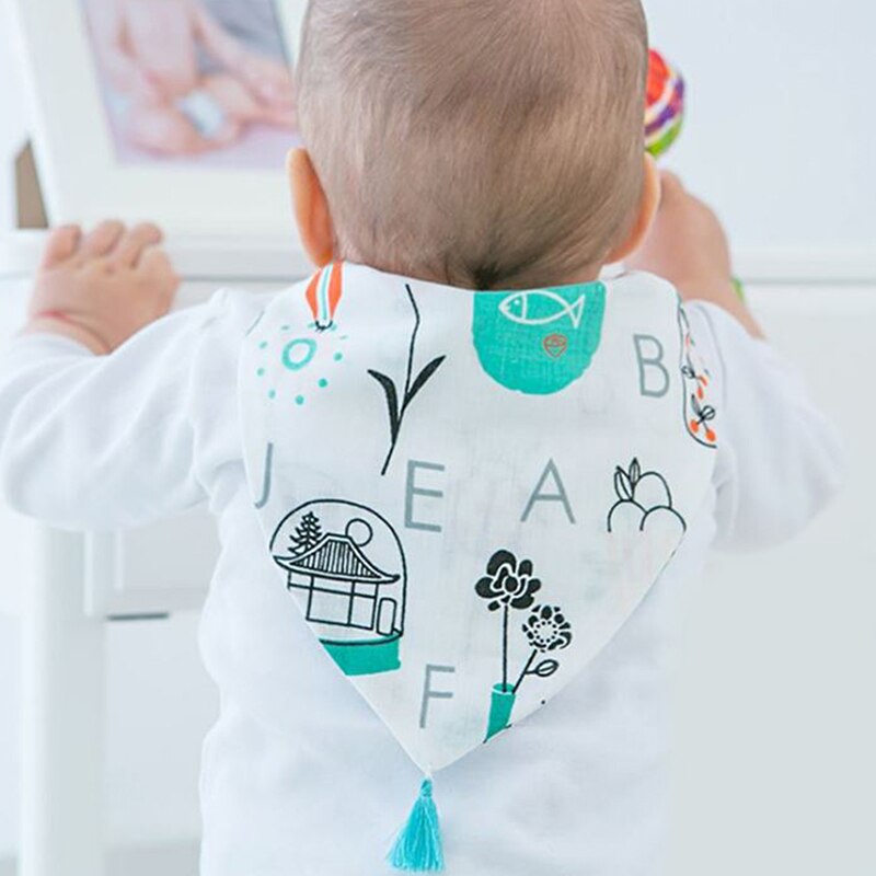 Toalla para el sudor de bebé de , paño suave para secar en la espalda, 4 capas de gasa, toalla absorbente, toallas para el sudor de algodón cómodas: style 4