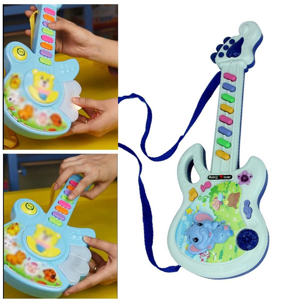 Guitare électrique Jouet Jeu Musical Enfant Garçon Fille Enfant En Bas Âge D'apprentissage Développement Électronique Jouets Éducatifs D'anniversaire
