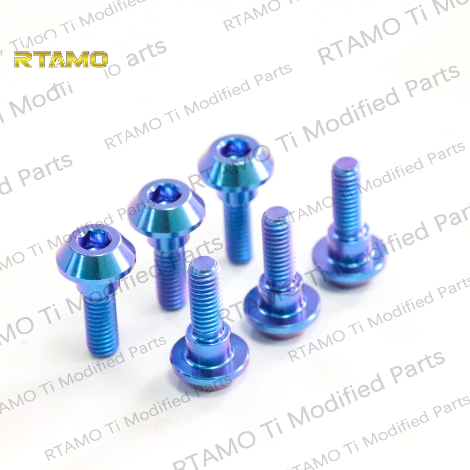 Titanium Rear Brake Master Cylinder Mount Bolts M6X20 Hexagon Head Screws for Disc Brake Rotor