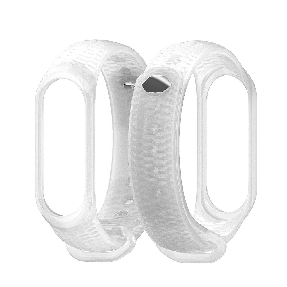 Mi Band 4 Strap Wrist Bracelet for Xiaomi Mi Band 3/4 Silicone Wristbands Correa Miband 3 Accessories: Transparent
